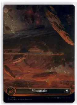 MTG FOIL Mountain (0370) (Borderless) (Galaxy Foil) L 370 NM - Image 1