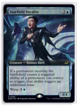 MTG FOIL Starfield Vocalist (Extended Art) R 328 NM - Image 1