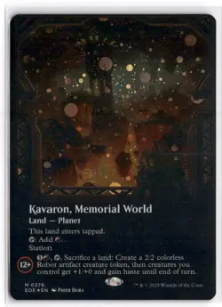 MTG FOIL Kavaron, Memorial World (Borderless) (Galaxy Foil) M 376 NM - Image 1