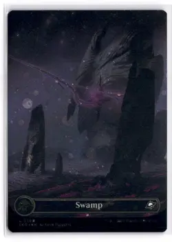 MTG FOIL Swamp (0369) (Borderless) (Galaxy Foil) L 369 NM - Image 1