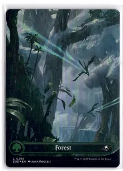 MTG FOIL Forest (0266) (Borderless) L 266 NM - Image 1