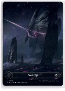MTG FOIL Swamp (0264) (Borderless) L 264 NM - Image 1