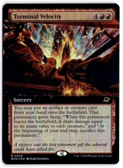 MTG FOIL Terminal Velocity (Extended Art) R 338 NM - Image 1