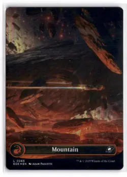 MTG FOIL Mountain (0265) (Borderless) L 265 NM - Image 1
