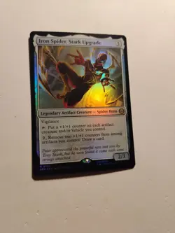 FOIL MTG Iron Spider, Stark Upgrade (0166) Rare Spider-Man SPM NM/MT - Image 2