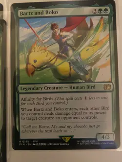 MTG FINAL FANTASY FIN - Mono Green Bird Chocobo Landfall Combo Deck - Image 2