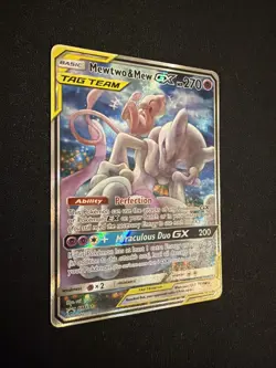 Mewtwo and Mew GX SM191 NM - Sun and Moon Promo Pokemon - Image 2