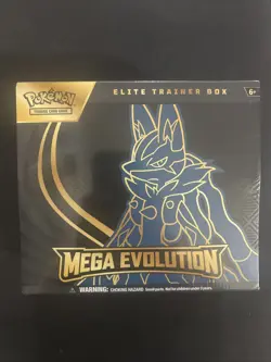 NEW Pokemon ETB Mega Evolution Lucario Elite Trainer Box Sealed Fast Shiping - Image 1
