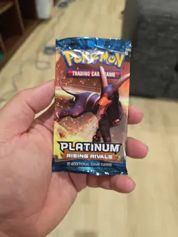 Pokemon Platinum Rising Rivals Booster Pack NEW FACTORY SEALED Houndoom Art 2009 - Image 1