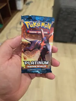 Pokemon Platinum Rising Rivals Booster Pack NEW FACTORY SEALED Houndoom Art 2009 - Image 2