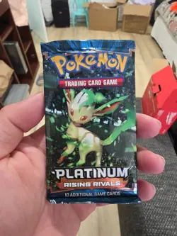 Pokemon Platinum Rising Rivals Booster Pack NEW FACTORY SEALED Lefeon Art 2009 - Image 1