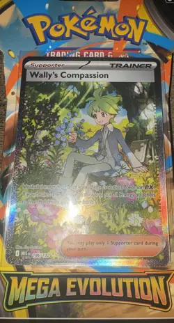 🔥 Wally’s Compassion Special Rare 186/132 Pokemon TCG Mega Evolution SIR 👀 - Image 1