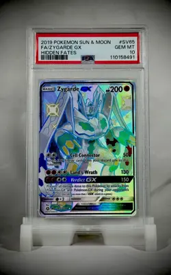 PSA 10 💎 2019 POKEMON SUN & MOON HIDDEN FATES #SV65 FA/ZYGARDE GX - Image 1
