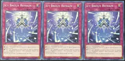Icy Breeze Refrain BLVO-EN072 Blazing Vortex 1st Edition (x3) - Yugioh Card - Image 1