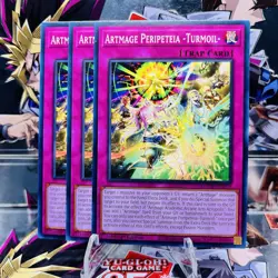 3x Yugioh Playset Artmage Peripeteia -Turmoil- DOOD-EN075 Common 1st Near Mint - Image 1