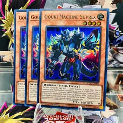 3x Yugioh Playset Gouki Machine Suprex DOOD-EN006 Super Rare 1st Ed Near Mint - Image 1