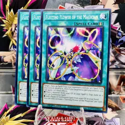 3x Yugioh Playset Fleeting Flower of the Magician DOOD-EN089 Common Near Mint - Image 1