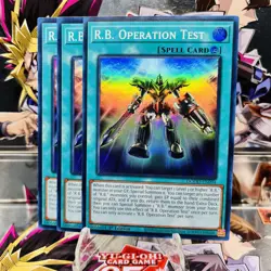 3x Yugioh Playset R.B. Operation Test DOOD-EN094 Super Rare 1st Ed Near Mint - Image 1