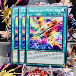 3x Yugioh Playset Theorealize Overdrive DOOD-EN059 Common 1st Ed Near Mint - Image 1