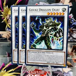 3x Yugioh Playset Gouki Dragon Ogre DOOD-EN041 Common 1st Ed Near Mint - Image 1