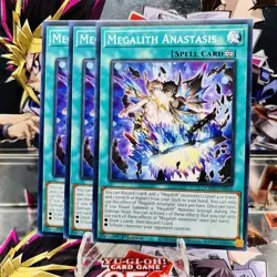 3x Yugioh Playset Megalith Anastasis DOOD-EN066 Common 1st Ed Near Mint - Image 1