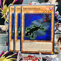 3x Yugioh Playset Onomatokage DOOD-EN007 Common 1st Ed Near Mint - Image 1