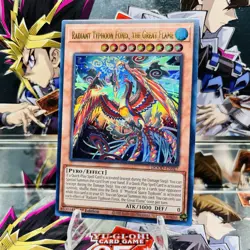 Yugioh Radiant Typhoon Fonix, the Great Flame DOOD-EN017 Ultra Rare Near Mint - Image 1