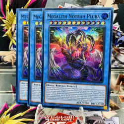 3x Yugioh Playset Megalith Notrah Plura DOOD-EN034 Super Rare 1st Ed Near Mint - Image 1