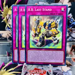 3x Yugioh Playset R.B. Last Stand DOOD-EN095 Common 1st Ed Near Mint - Image 1