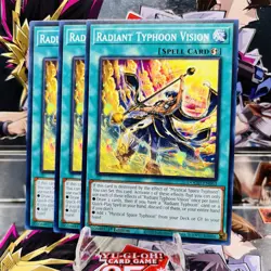 3x Yugioh Playset Radiant Typhoon Vision DOOD-EN063 Common 1st Ed Near Mint - Image 1