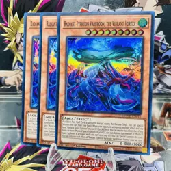 3x Yugioh Playset Radiant Typhoon Varuroon, the Vibrant Vortex DOOD-EN016 SR NM - Image 1