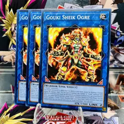 3x Yugioh Playset Gouki Sheik Ogre DOOD-EN050 Common 1st Ed Near Mint - Image 1