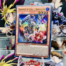 Yugioh DoomZ V Five - Amalthe DOOD-EN009 Ultra Rare 1st Ed Near Mint - Image 1