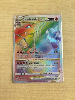 Pokemon Card Charizard VSTAR 174/172 Brilliant Stars Secret Rare Near Mint - Image 1