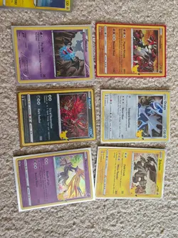 bunch of used pokemon cards jumbo ex lucario - Image 2