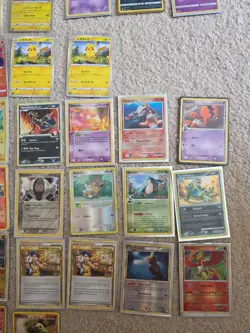 bunch of used pokemon cards jumbo ex lucario - Image 5