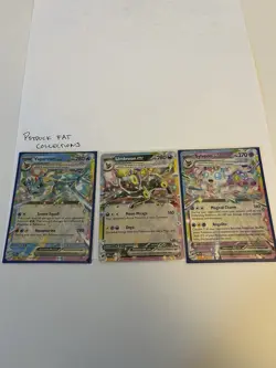Umbreon, Vaporeon, Sylveon Ex Tera Prismatic Evolutions Card Lot NM - Image 1