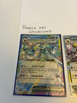 Umbreon, Vaporeon, Sylveon Ex Tera Prismatic Evolutions Card Lot NM - Image 2