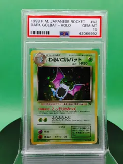 PSA 10 Dark Golbat 42 Team Rocket Gang Holo Rare 1998 Japanese Pokemon Card 042 - Image 3