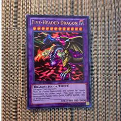 1996 Yu-Gi-Oh! Limited Edition Five Headed Dragon Card LC03-EN004 Ultra Rare - Image 2