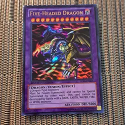 1996 Yu-Gi-Oh! Limited Edition Five Headed Dragon Card LC03-EN004 Ultra Rare - Image 4