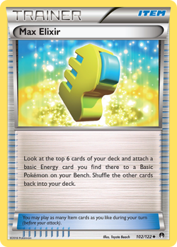 Max Elixir 102/126 Uncommon | BREAKpoint | Pokemon Card - Image 1
