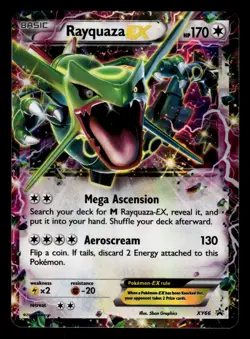 Rayquaza EX XY66 Ultra Rare Black Star Promo Pokemon Card - Image 1