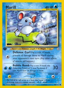 Marill 66/111 Common | Neo Genesis | Pokemon Card - Image 1