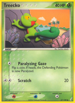 Treecko 67/100 Common | Crystal Guardians | Pokemon Card - Image 1