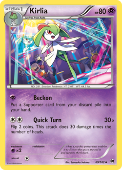 Kirlia 69/162 Uncommon | BREAKthrough | Pokemon Card - Image 1