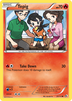 Tepig 25/113 Common | Legendary Treasures | Pokemon Card - Image 1