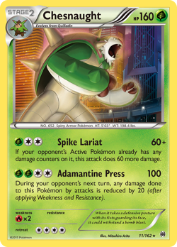 Chesnaught 11/162 Rare Holo | BREAKthrough | Pokemon Card - Image 1