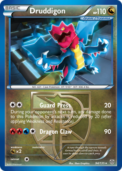 Druddigon 94/135 Rare | Plasma Storm | Pokemon Card - Image 1