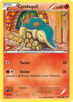 Cyndaquil 18/162 Common | BREAKthrough | Pokemon Card - Image 1